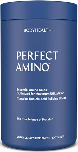 BodyHealth Perfect Amino (Coated), 60 Servings, 300 Tablets, NEW