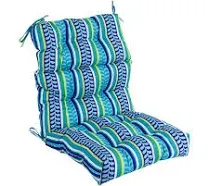 Blazing Needles Multi-section Tufted Outdoor Seat/Back Chair Cushion