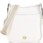 Michael Kors Luisa Large North South Messenger Crossbody Bag - Optic White