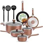 13 - Piece Non-Stick Anodized Aluminum Cookware Set NutriChef