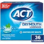 ACT Dry Mouth Soothing Mint Lozenges (3.7 oz)