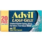 Advil Liqui-Gels 200 mg Ibuprofen Capsules 180 Count