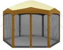 ABCCANOPY 12x12 ft Hexagon Outdoor Camping Gazebo Screen Shelter