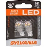 Sylvania Zevo 921 T-16 W16W White LED Bulb Contains 2 Bulbs 921LED.BP2