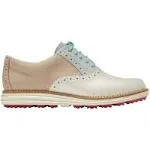 Cole Haan OriginalGrand Shortwing Oxford Golf Shoes Women&#039;s Size 9.5 Sesame/Blue