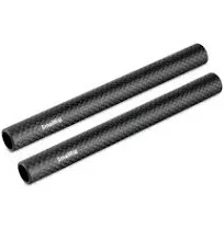 SMALLRIG 15mm Carbon Fiber Rod for 15mm Rod Support System (Non-Thread), 6 in…