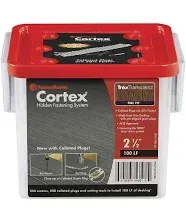 FastenMaster Cortex No. 10 X 2-1/2 in. L Torx Ttap Button Head Hidden Deck Fastener