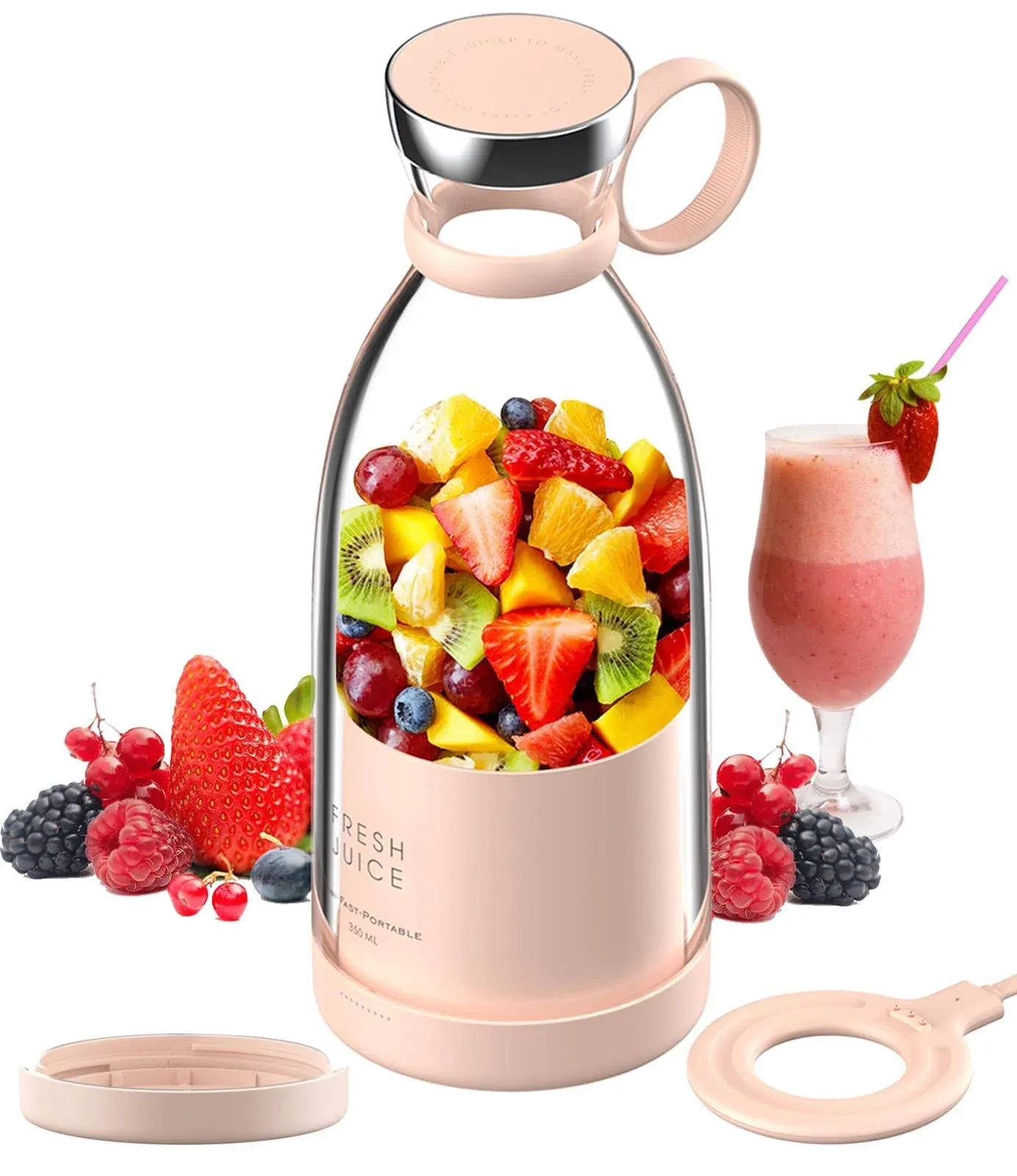 Portable USB Blender Portable In Personal Size   Battery Powered Pink Design From Homepro1, $33.16 | DHgate.Com