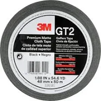 3M GT2 White Premium Matte Cloth (Gaffers) Tape 48 mm. x 50 m 11 mil.