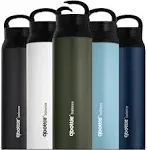 qbottle Insulated Water Bottles with Carabiner Lid - Stainless Steel Water...