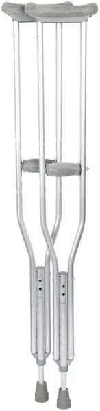 Underarm Adjustable Aluminum Crutch-Pair -Adult