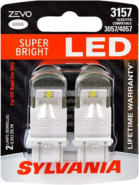 SYLVANIA 3157R ZEVO LED, 2 Pack