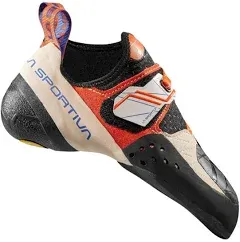 La Sportiva Women's Solution Climbing Shoes, White/Orange Lily / 41