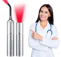 VEVOR Red Light Therapy Device with Removable Tip 2 in 1 Facial & Body Light Therapy Wand for Joint Mouth Nose Ear