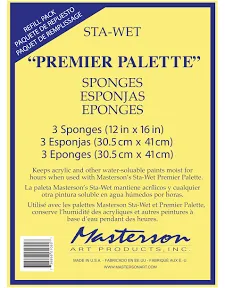 Masterson Sta-Wet Premier Sponge Refill 3 Pack