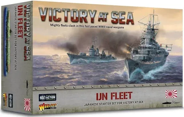 Warlord Victory at Sea Japanese IJN Starter Fleet War Game - Role Playing Strategy Board Games for Adults, Table Top WWII Strategic Wargaming Kit - Tabletop Military History RPG with Terrain