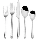 Towle Living T8613200 Wave 20-Piece Forged Stainless Steel Flatware Set, Service