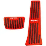 Aluminum Alloy Pedals Cover for K 5 2020 2021 2022 2023 2024 Non-Slip Red1 