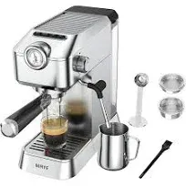 MR Espresso Machine, 20 Bar Stainless Steel Espresso Maker Coffee Machine