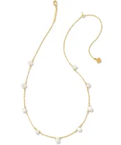 Kendra Scott Leighton Gold Pearl Strand Necklace