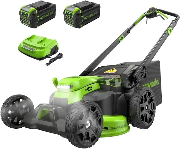 Greenworks 40V 25" Brushless Cordless Self-Propelled Lawn Mower