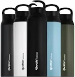 qbottle Insulated Water Bottles with Carabiner Lid - Stainless Steel Water...