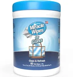 MiracleWipes Glass Disposable Cleaning Wipes