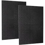 WallPeg Made in USA Pegboard Panels Garage Organization - Wall Storage Kit (PB-2 B) (2) ea - 24" x 16" Peg Board Tool Organizer Panel Set - Garage Organizer Kit