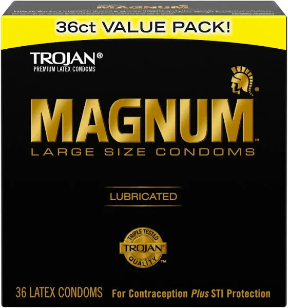 Trojan Magnum Lubed Size 3 Ct Trojan Magnum Large Sized Lubricated Condoms 3ct