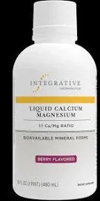 Integrative Therapeutics Liquid Calcium Magnesium 1:1 Berry