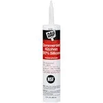 Dap 08658 9.8 oz Clear 100% Silicone Commercial Kitchen Sealant