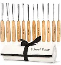 SCHAAF Full Size Wood Carving Tools Set of 12