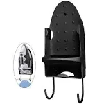 Oranlife Ironing Board Hanger Wall Mount Electric Iron Holder Ironing Board Rack Household Bathroom Shelf - for Max 5 inch Width - Black