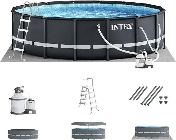 Intex Round Above Ground Pool - 16ft x 48&#034;