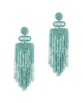 Deepa Gurnani Jody Beaded Tassel Earrings