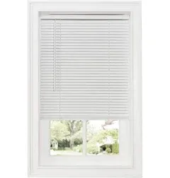 Achim Cordless GII Deluxe Sundown 1" Room Darkening Mini Blind, White, 33 in x 64 in