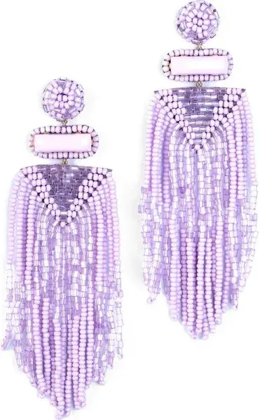 Deepa Gurnani Jody Beaded Tassel Earrings