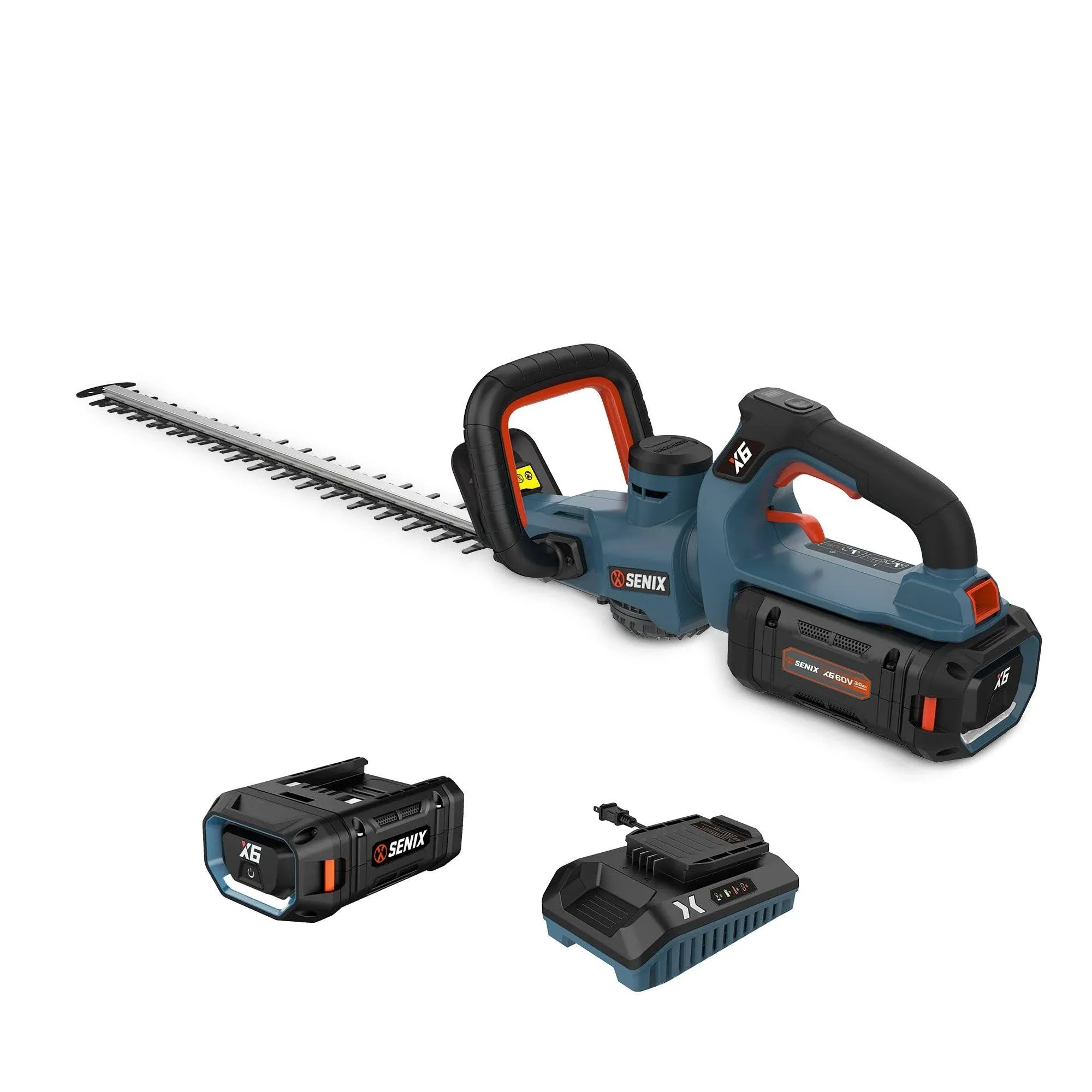 SENIX 60-volt Max 26-in Battery Hedge Trimmer 3 Ah (Battery and Charger Included) Lowes.com