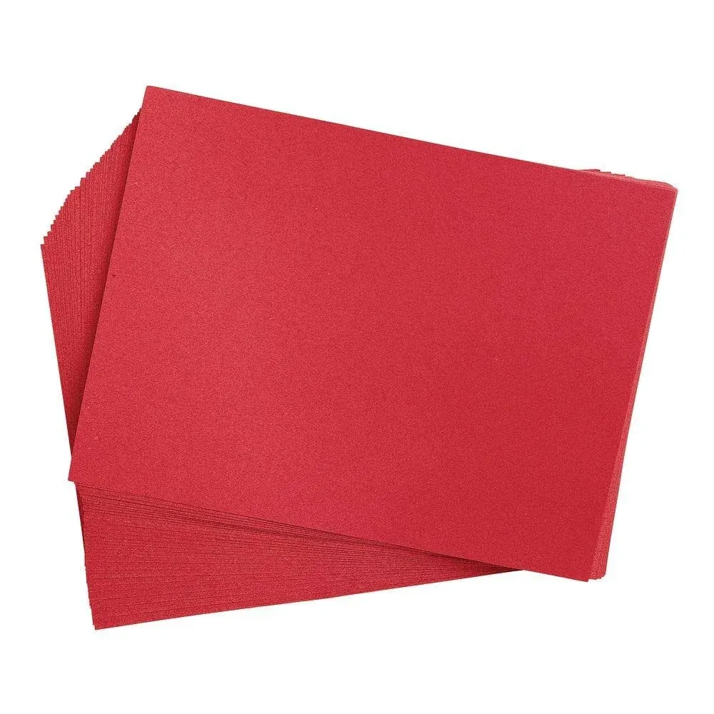 Colorations Holiday Red 12" x 18" Heavyweight Construction Paper