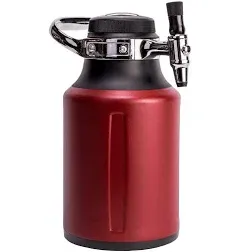 GrowlerWerks uKeg GO Pressurized Growler - 64 oz. - Chili - Mini Keg Beer to Go!