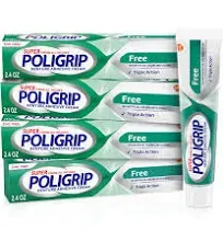 Super Poligrip Original Formula Zinc Free Denture Adhesive Cream 2 Pack NIB