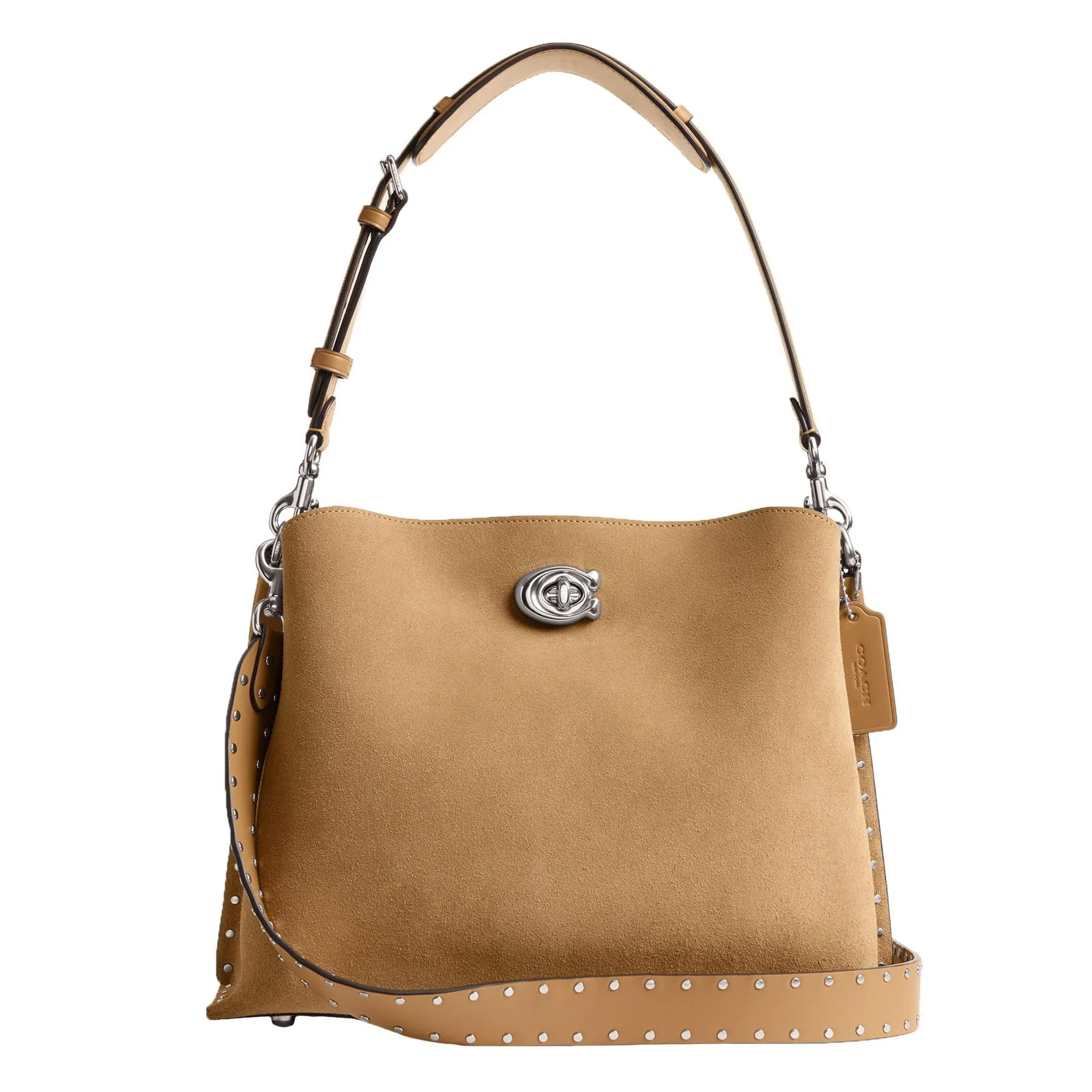 Coach Women's Willow Leather Rivet Shoulder Bag