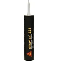 Sika Sikaflex 221 Multi-Purpose Polyurethane Sealant-Adhesive - 10.3oz(300ml) Cartridge - Black