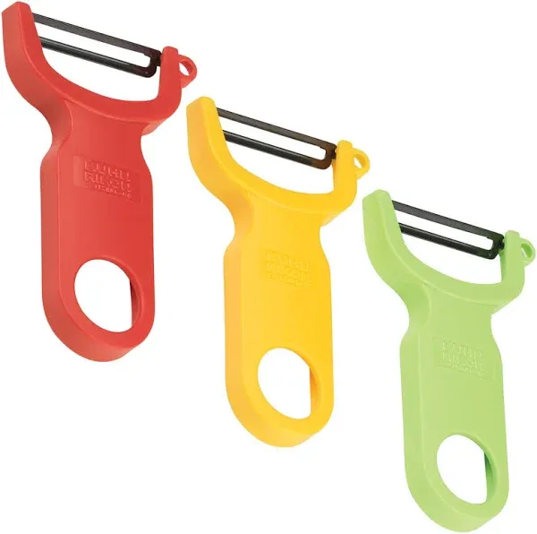 Kuhn Rikon Original Swiss Peeler 3-Pack Red/Green/Yellow