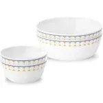 Corelle MilkGlass Adorable Hearts 4-Piece Bowl Set