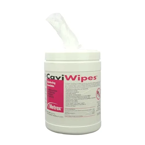 CaviWipes by Metrex Disinfecting Towelettes - Large 160/Canister