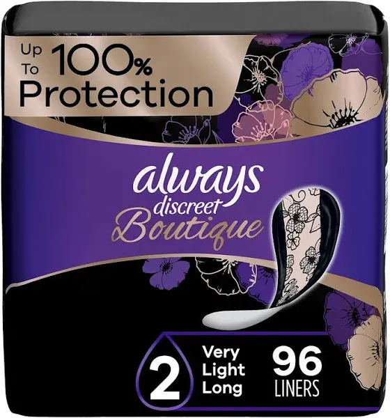 Always Discreet Boutique Incontinence Liners