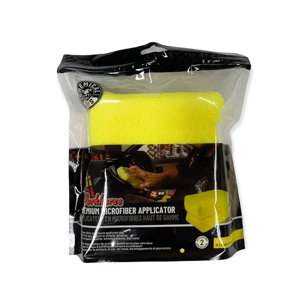 Chemical Guys Yellow Workhorse Microfiber Applicator (MIC28902)