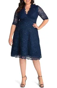 Kiyonna Mademoiselle Lace Cocktail Dress