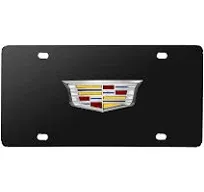 Cadillac Crest New 3D Logo License Plate